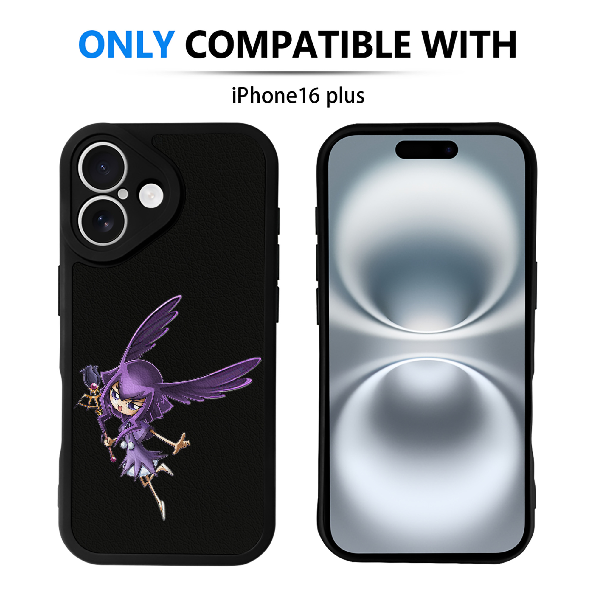 （画像用） 遊☆戯☆王 Yu-Gi-Oh! 【iPhone 16シリーズ対応】シリコンスマホケース（レザー調） 材質：シリコン